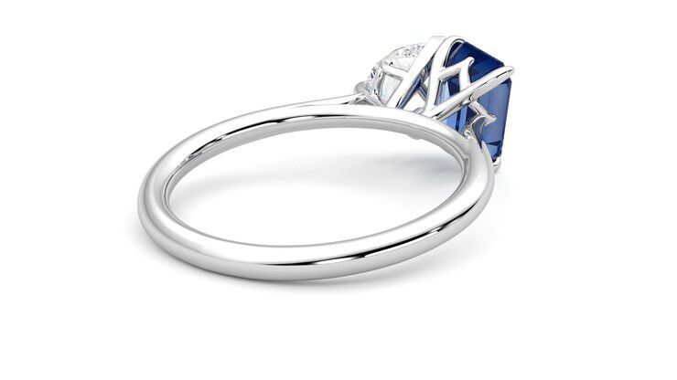 Taylor & Hart Turelle Pear Engagement Ring 360 degree image 13