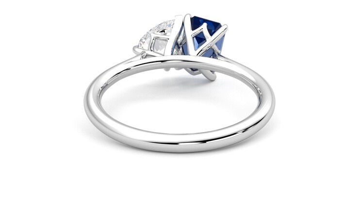 Taylor & Hart Turelle Pear Engagement Ring 360 degree image 15