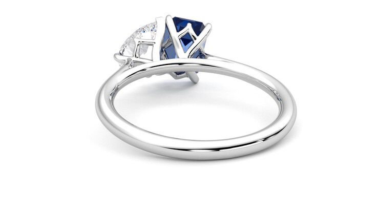 Taylor & Hart Turelle Pear Engagement Ring 360 degree image 16
