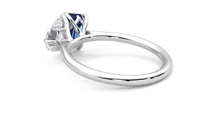 Taylor & Hart Turelle Pear Engagement Ring 360 degree image 18
