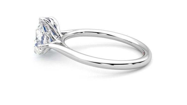 Taylor & Hart Turelle Pear Engagement Ring 360 degree image 20