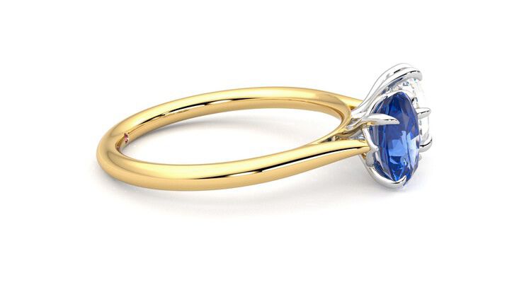 Taylor & Hart Turelle Hexagonal Engagement Ring 360 degree image 9