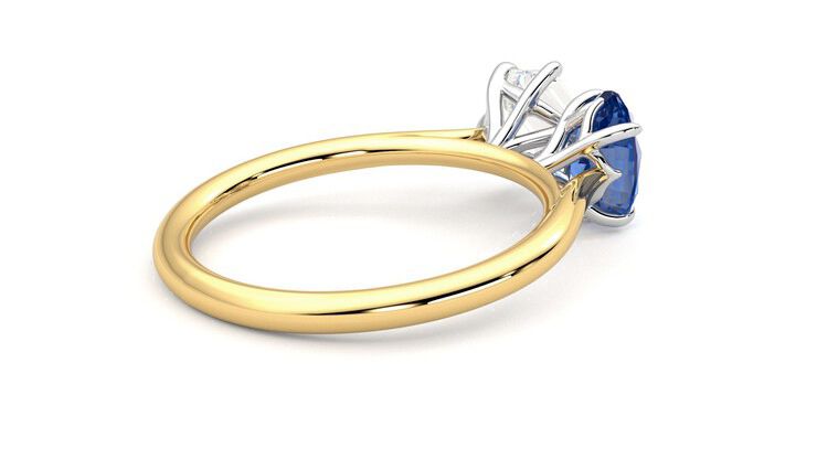 Taylor & Hart Turelle Hexagonal Engagement Ring 360 degree image 12