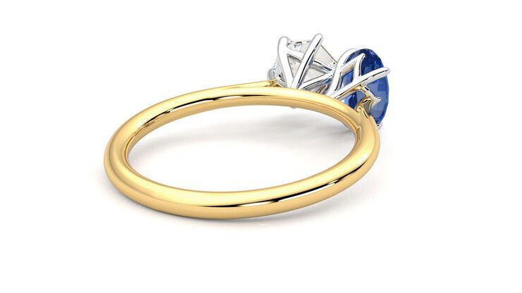 Taylor & Hart Turelle Hexagonal Engagement Ring 360 degree image 13