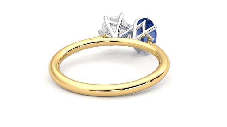 Taylor & Hart Turelle Hexagonal Engagement Ring 360 degree image 14