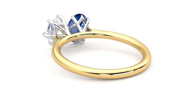 Taylor & Hart Turelle Hexagonal Engagement Ring 360 degree image 17