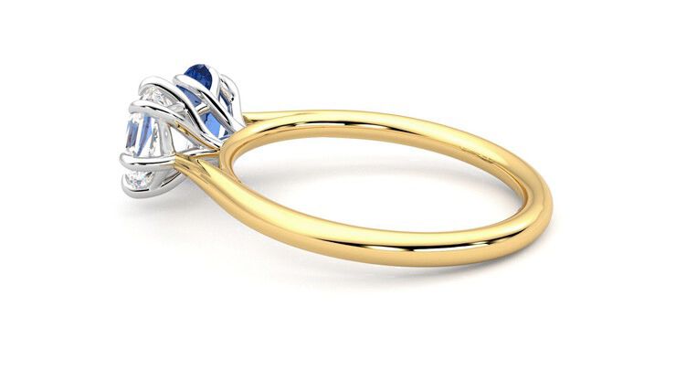 Taylor & Hart Turelle Hexagonal Engagement Ring 360 degree image 19