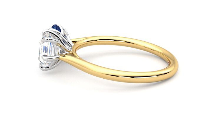 Taylor & Hart Turelle Hexagonal Engagement Ring 360 degree image 20