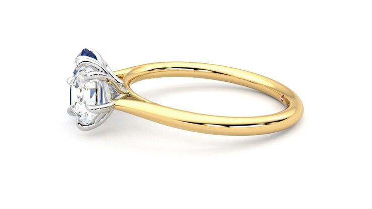 Taylor & Hart Turelle Hexagonal Engagement Ring 360 degree image 21