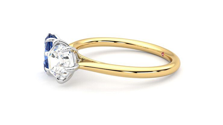 Taylor & Hart Turelle Hexagonal Engagement Ring 360 degree image 22