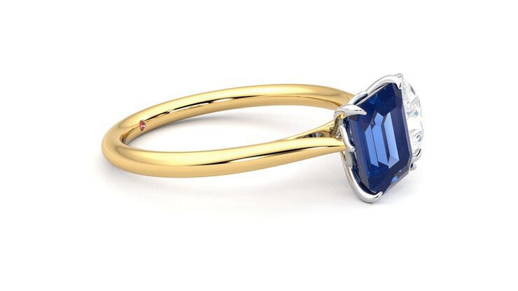 Taylor & Hart Turelle Pear Engagement Ring 360 degree image 8