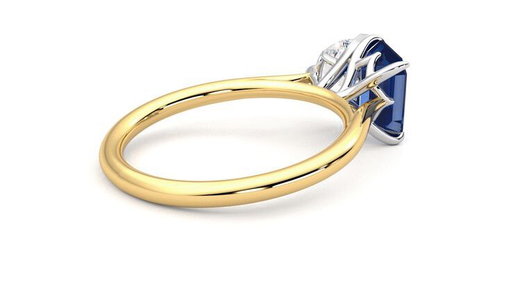 Taylor & Hart Turelle Pear Engagement Ring 360 degree image 12