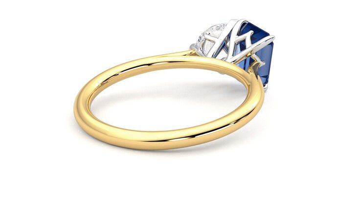 Taylor & Hart Turelle Pear Engagement Ring 360 degree image 13