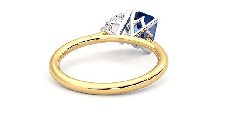 Taylor & Hart Turelle Pear Engagement Ring 360 degree image 14