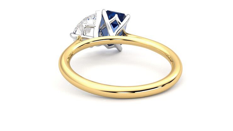 Taylor & Hart Turelle Pear Engagement Ring 360 degree image 16