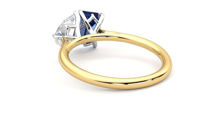 Taylor & Hart Turelle Pear Engagement Ring 360 degree image 17
