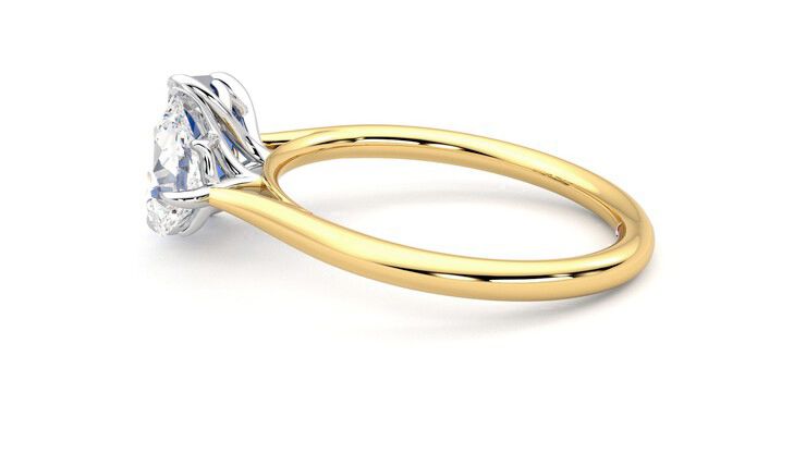 Taylor & Hart Turelle Pear Engagement Ring 360 degree image 20