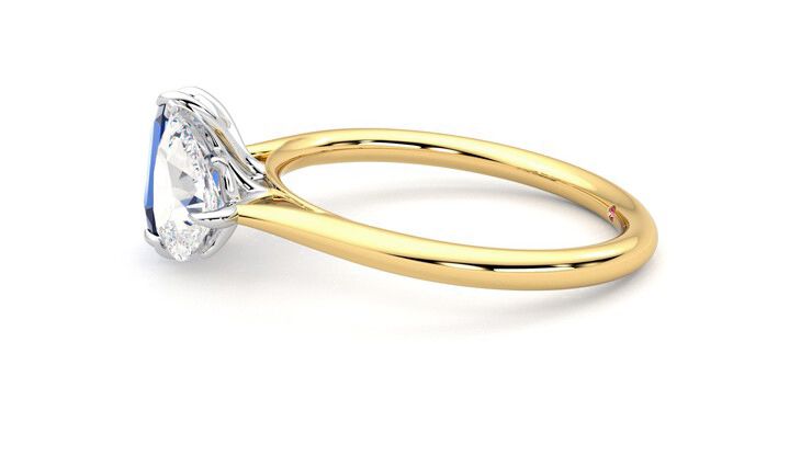 Taylor & Hart Turelle Pear Engagement Ring 360 degree image 21