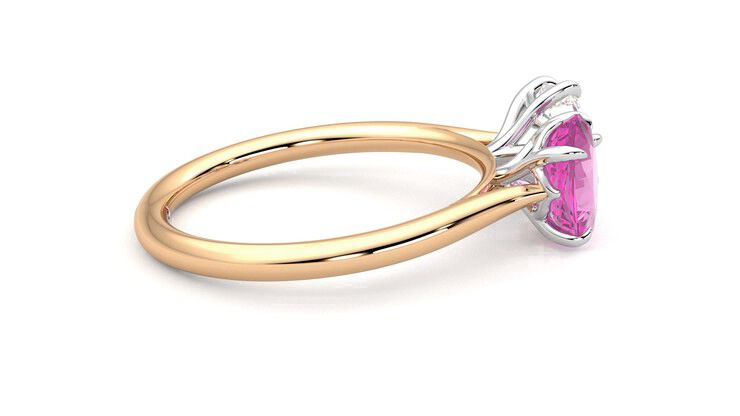 Taylor & Hart Turelle Hexagonal Engagement Ring 360 degree image 10