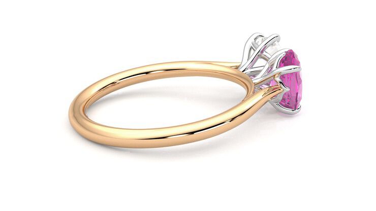 Taylor & Hart Turelle Hexagonal Engagement Ring 360 degree image 11