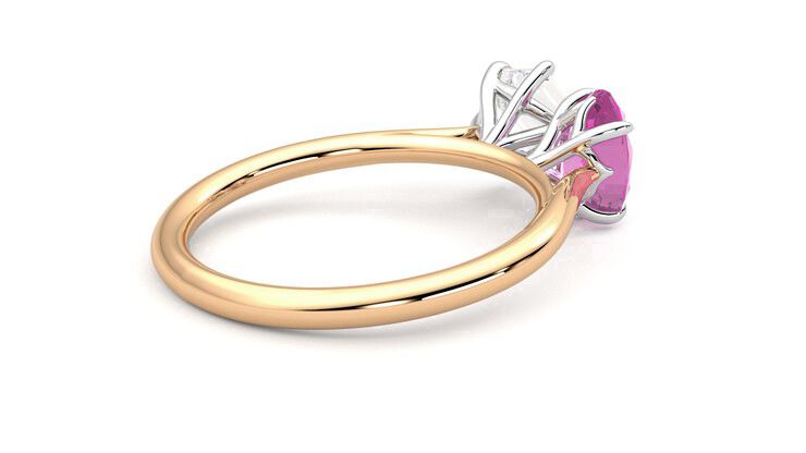 Taylor & Hart Turelle Hexagonal Engagement Ring 360 degree image 12