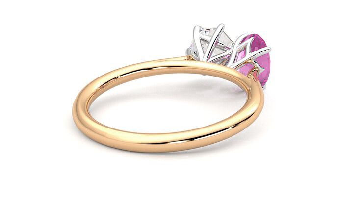 Taylor & Hart Turelle Hexagonal Engagement Ring 360 degree image 13