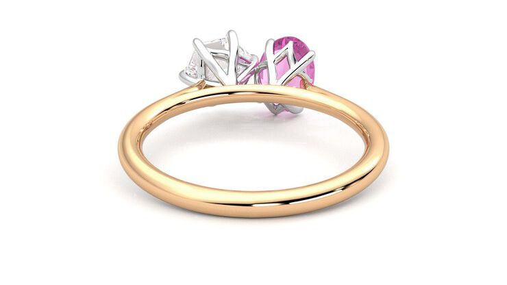 Taylor & Hart Turelle Hexagonal Engagement Ring 360 degree image 15