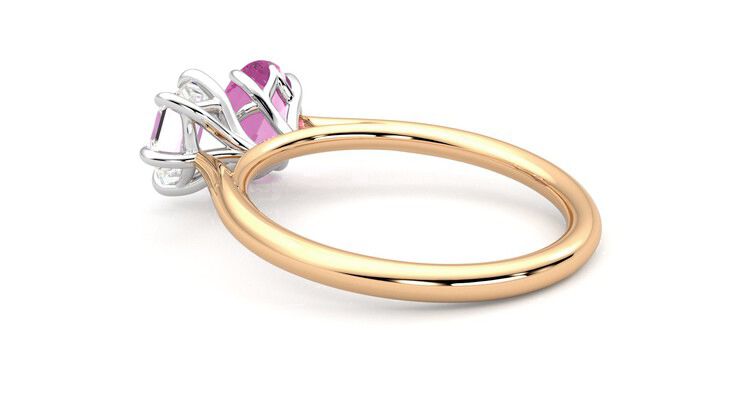 Taylor & Hart Turelle Hexagonal Engagement Ring 360 degree image 18