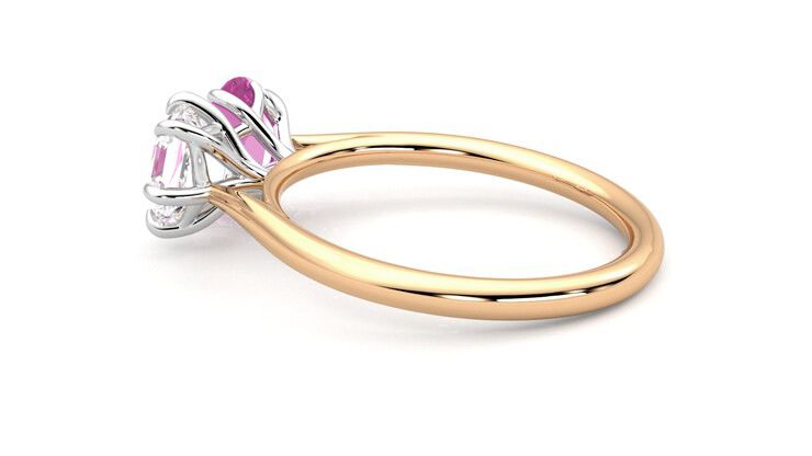 Taylor & Hart Turelle Hexagonal Engagement Ring 360 degree image 19