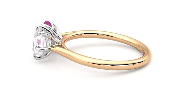 Taylor & Hart Turelle Hexagonal Engagement Ring 360 degree image 20