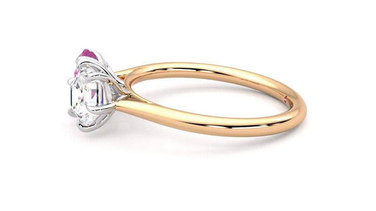 Taylor & Hart Turelle Hexagonal Engagement Ring 360 degree image 21