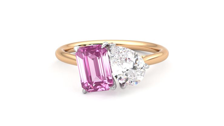 Taylor & Hart Turelle Pear Engagement Ring 360 degree image 0