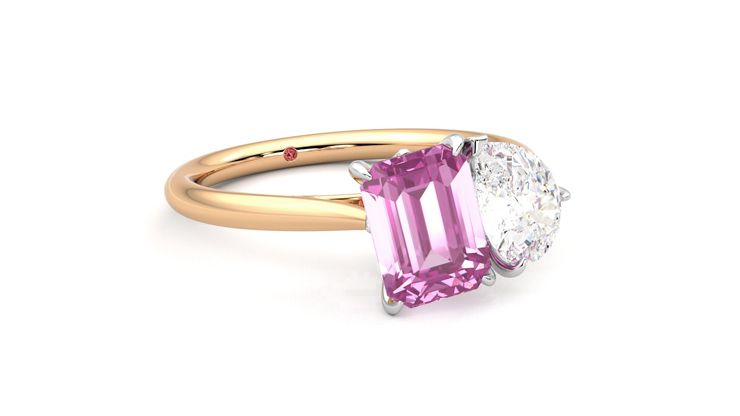Taylor & Hart Turelle Pear Engagement Ring 360 degree image 5