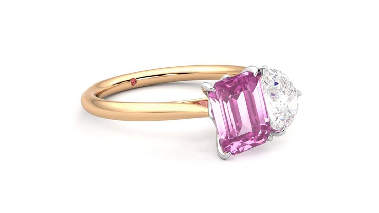 Taylor & Hart Turelle Pear Engagement Ring 360 degree image 6
