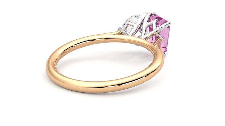 Taylor & Hart Turelle Pear Engagement Ring 360 degree image 13