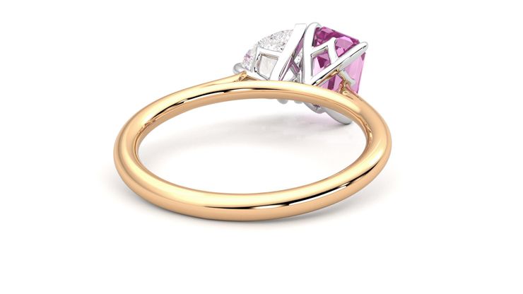 Taylor & Hart Turelle Pear Engagement Ring 360 degree image 14