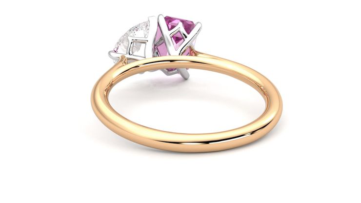 Taylor & Hart Turelle Pear Engagement Ring 360 degree image 16