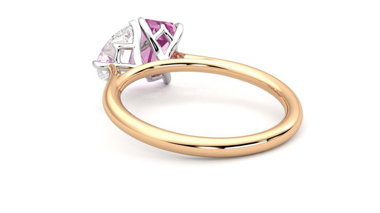 Taylor & Hart Turelle Pear Engagement Ring 360 degree image 17