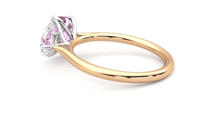 Taylor & Hart Turelle Pear Engagement Ring 360 degree image 19