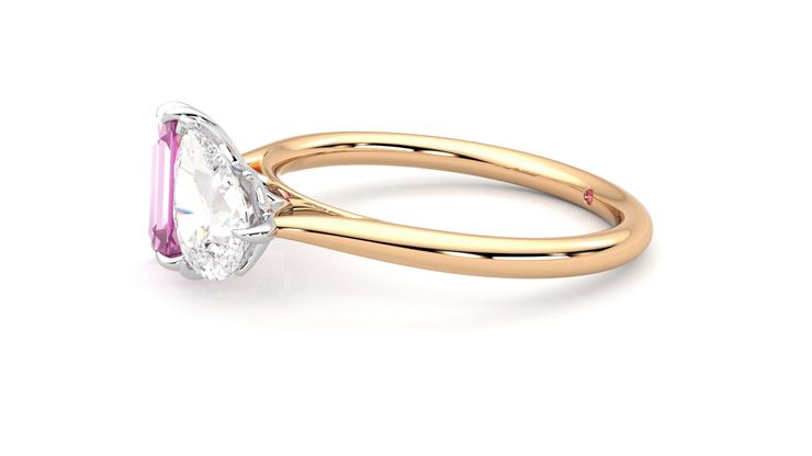 Taylor & Hart Turelle Pear Engagement Ring 360 degree image 22