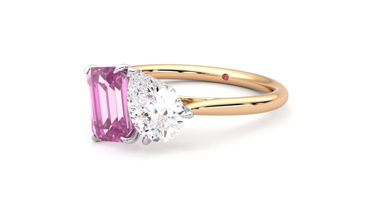 Taylor & Hart Turelle Pear Engagement Ring 360 degree image 25
