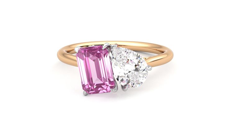 Taylor & Hart Turelle Pear Engagement Ring 360 degree image 29