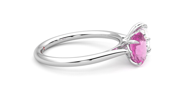 Taylor & Hart Turelle Hexagonal Engagement Ring 360 degree image 9