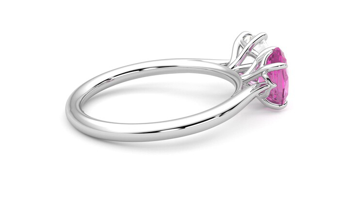Taylor & Hart Turelle Hexagonal Engagement Ring 360 degree image 11