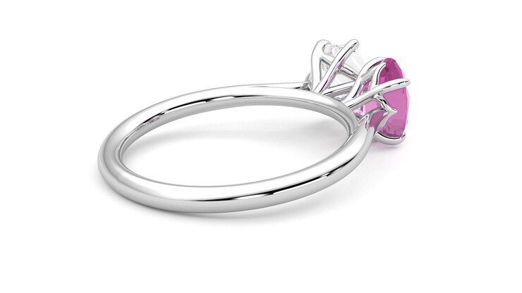 Taylor & Hart Turelle Hexagonal Engagement Ring 360 degree image 12