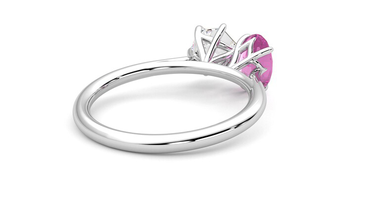Taylor & Hart Turelle Hexagonal Engagement Ring 360 degree image 13
