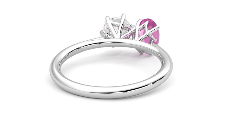 Taylor & Hart Turelle Hexagonal Engagement Ring 360 degree image 14