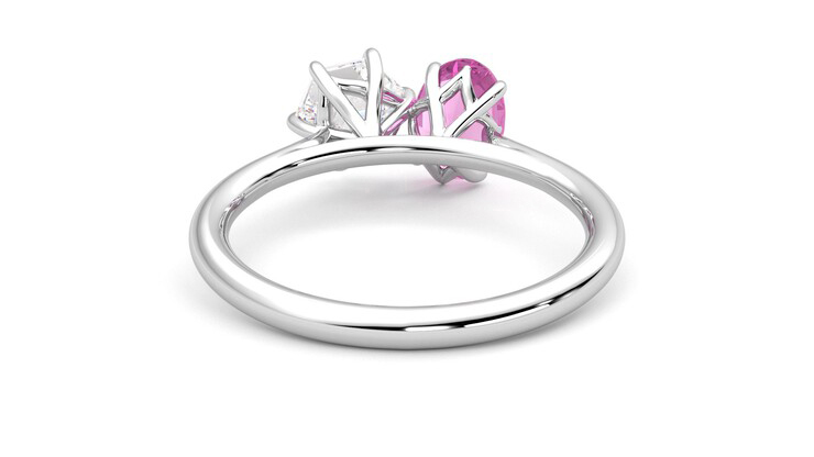 Taylor & Hart Turelle Hexagonal Engagement Ring 360 degree image 15