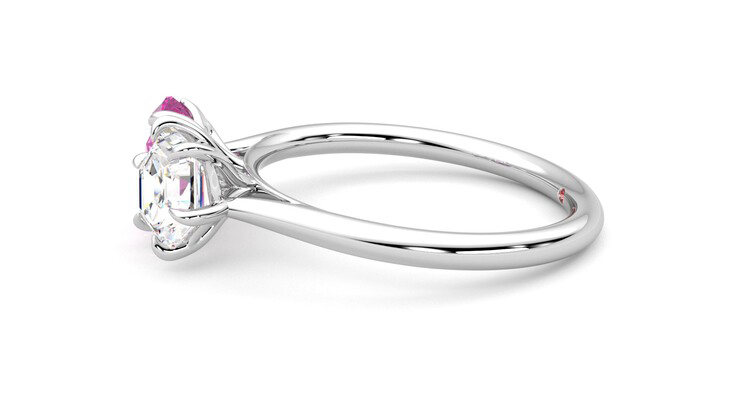 Taylor & Hart Turelle Hexagonal Engagement Ring 360 degree image 21