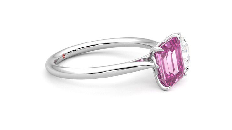 Taylor & Hart Turelle Pear Engagement Ring 360 degree image 8